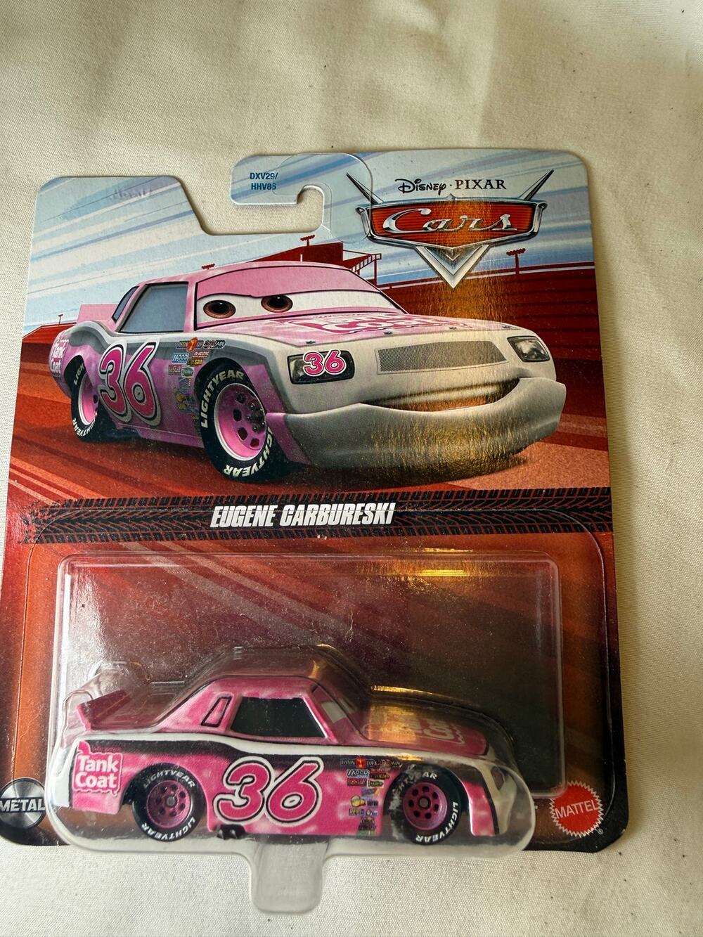 Disney Pixar Cars Eugene Carbureski 36 Tank Coat Mattel Diecast New Sealed
